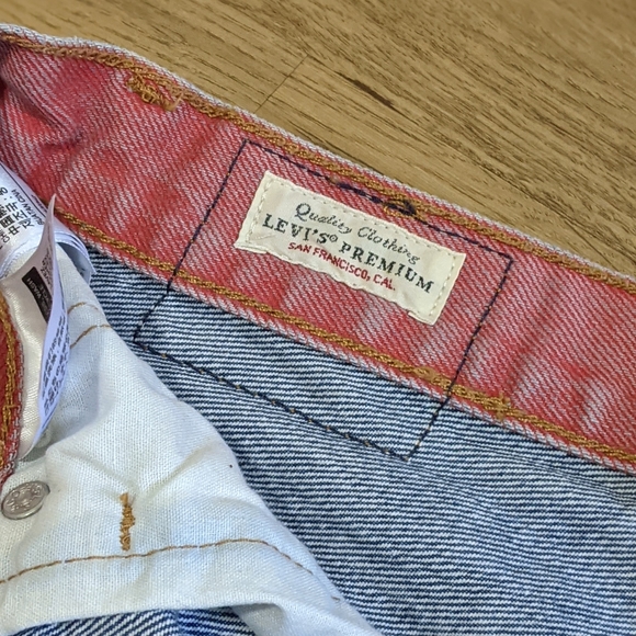 Levi's Color Block 501 Cutoffs - Picture 3 of 4